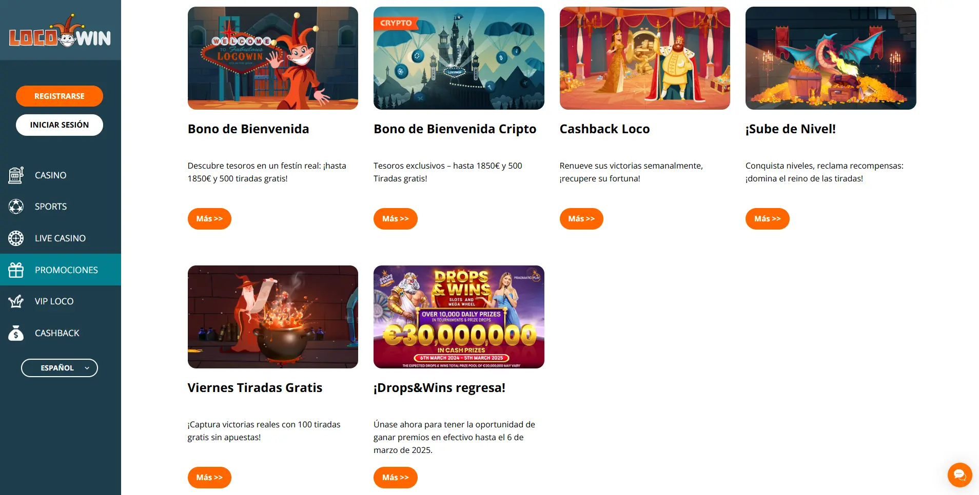 Locowin bono de bienvenida y promociones