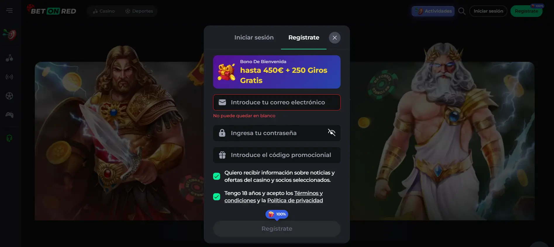Registrarse e iniciar sesión en BetOnRed casino Registrarse e iniciar sesión en BetOnRed