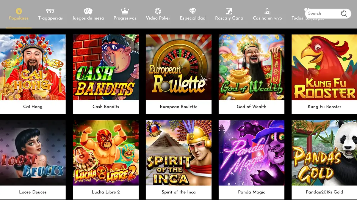 Juegos de casino Midas Juegos de casino Midas España