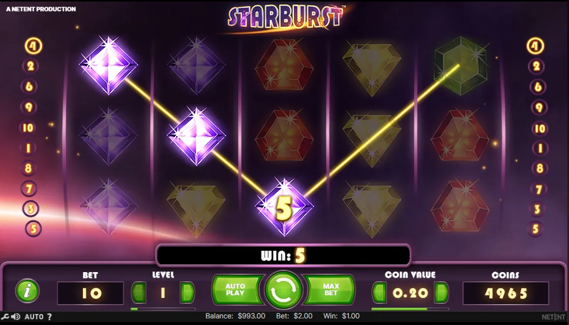 Tablero de Starburst, slot en versión demo casinos gratis españa tragamonedas