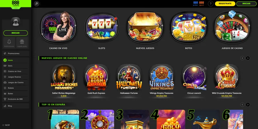 888 casino con Visa en España 888 casino